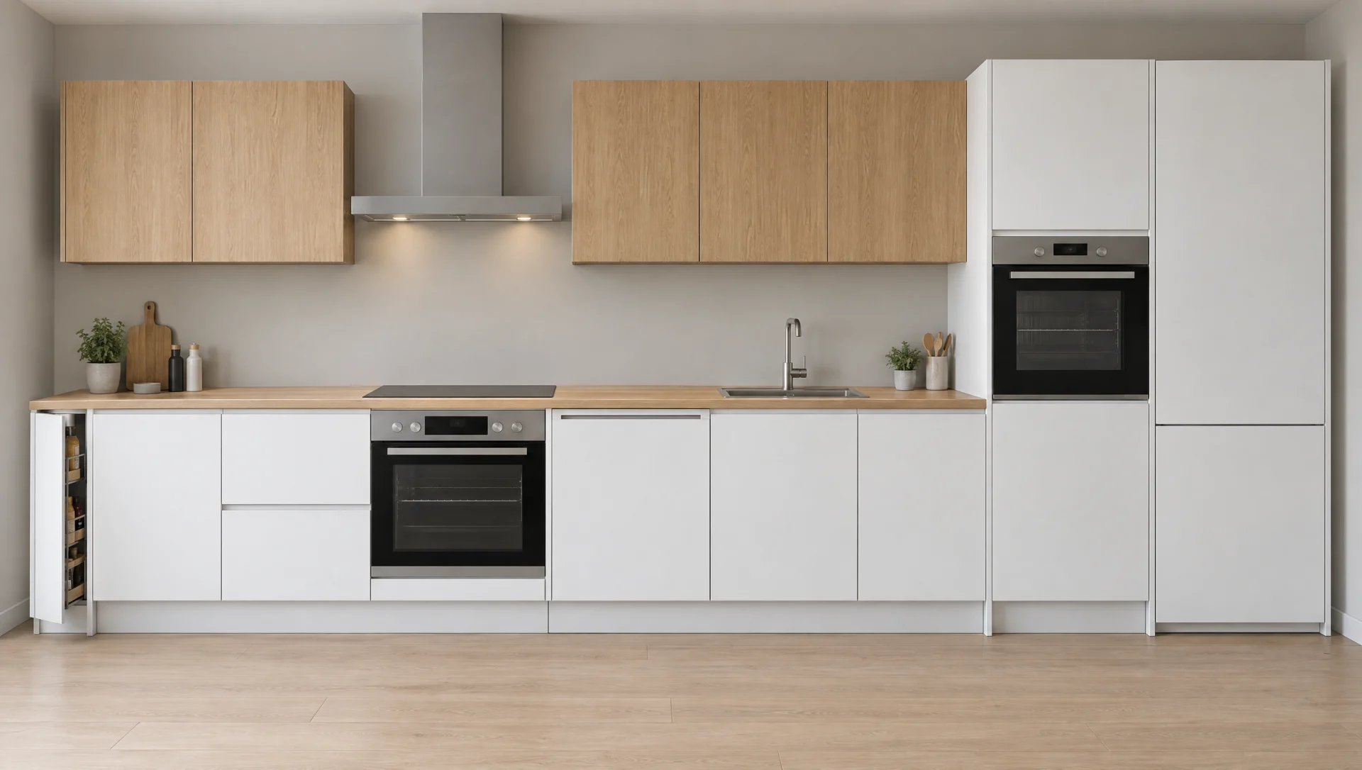 Modularna kuhinja sastavljena od elemenata